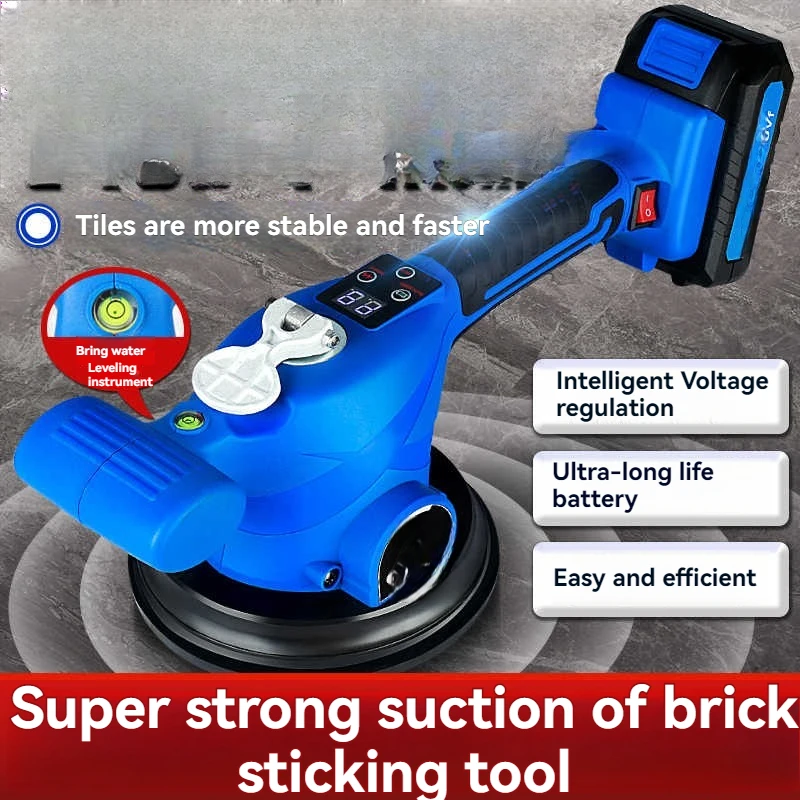 

5 Speeds Tile Tiling Machine Electric Wall Floor Tiles Vibrating Leveling Adjustment Absorb Suction Cup For 18V Battery