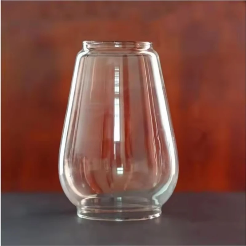 Oil Lamp Glass  Chimney Lamp Globe Replacement Handblown Clear Glass Chimney Lamp Shade for Lantern