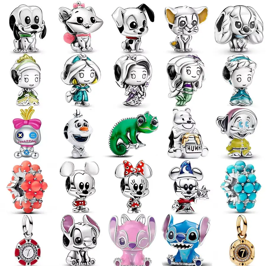 

The newly launched 100% S925 sterling silver Disney Stitch pendant beads are perfect for creating original DIY bracelets and acc