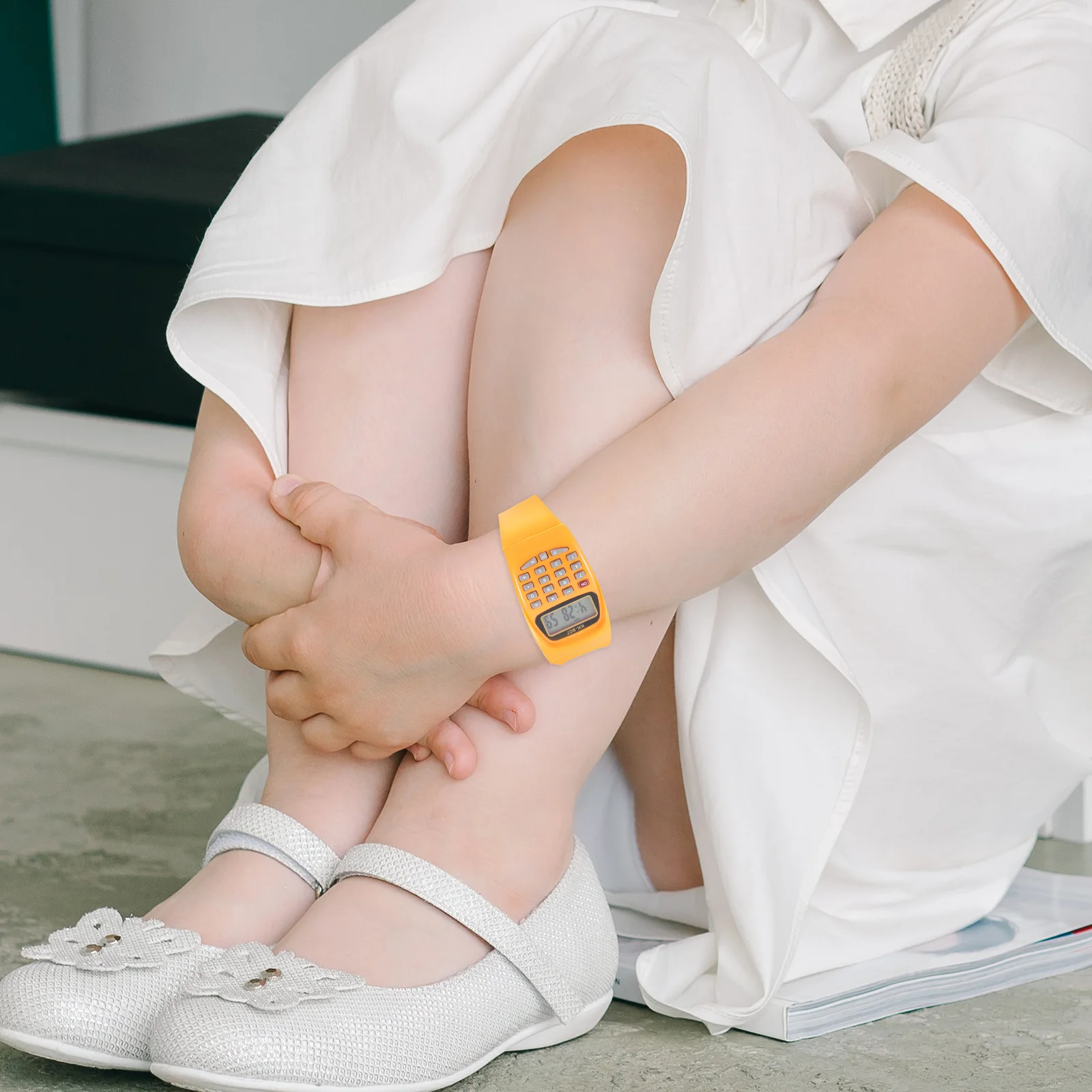 

2pcs Calculator Watches For Durable Calculation Wrist Watch Portable Gift Birthday Favors Green Math Learning Tool