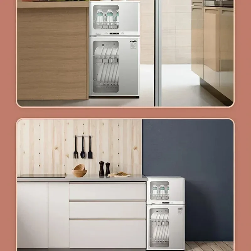 ميديا-أدوات المائدة للمطبخ معقم ، خزائن درجة حرارة عالية مطهر ، آلة تطهير المنزل ، معقم خزانة