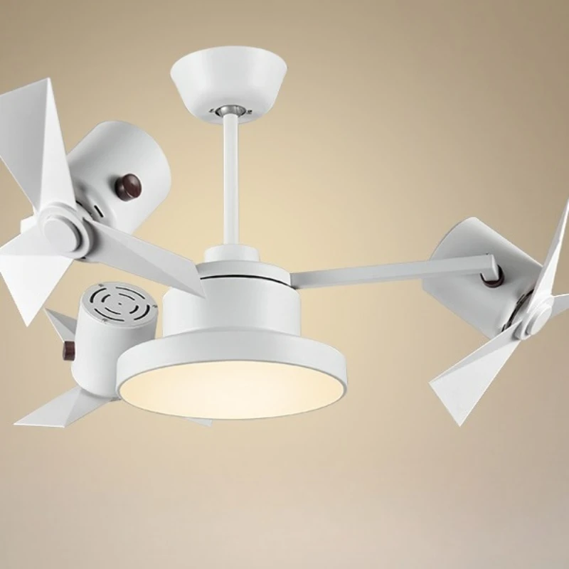 

Shaking head ceiling fan light Ceiling fan light Dining room Living room Home