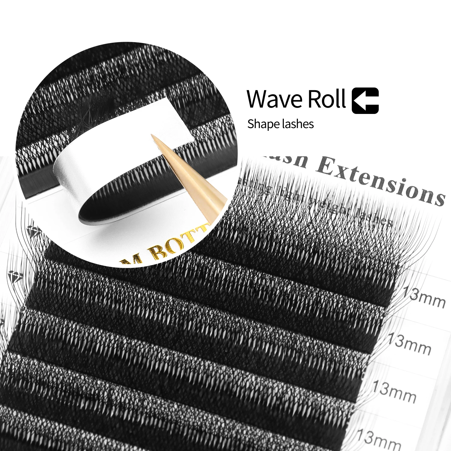 XIUSUZAKI L/LU/M Curl 6D W Eyelash Extension Premium Mink Soft Natural False Lashes Premade ปริมาณพัดลมขนตาแต่งหน้าเครื่องมือ