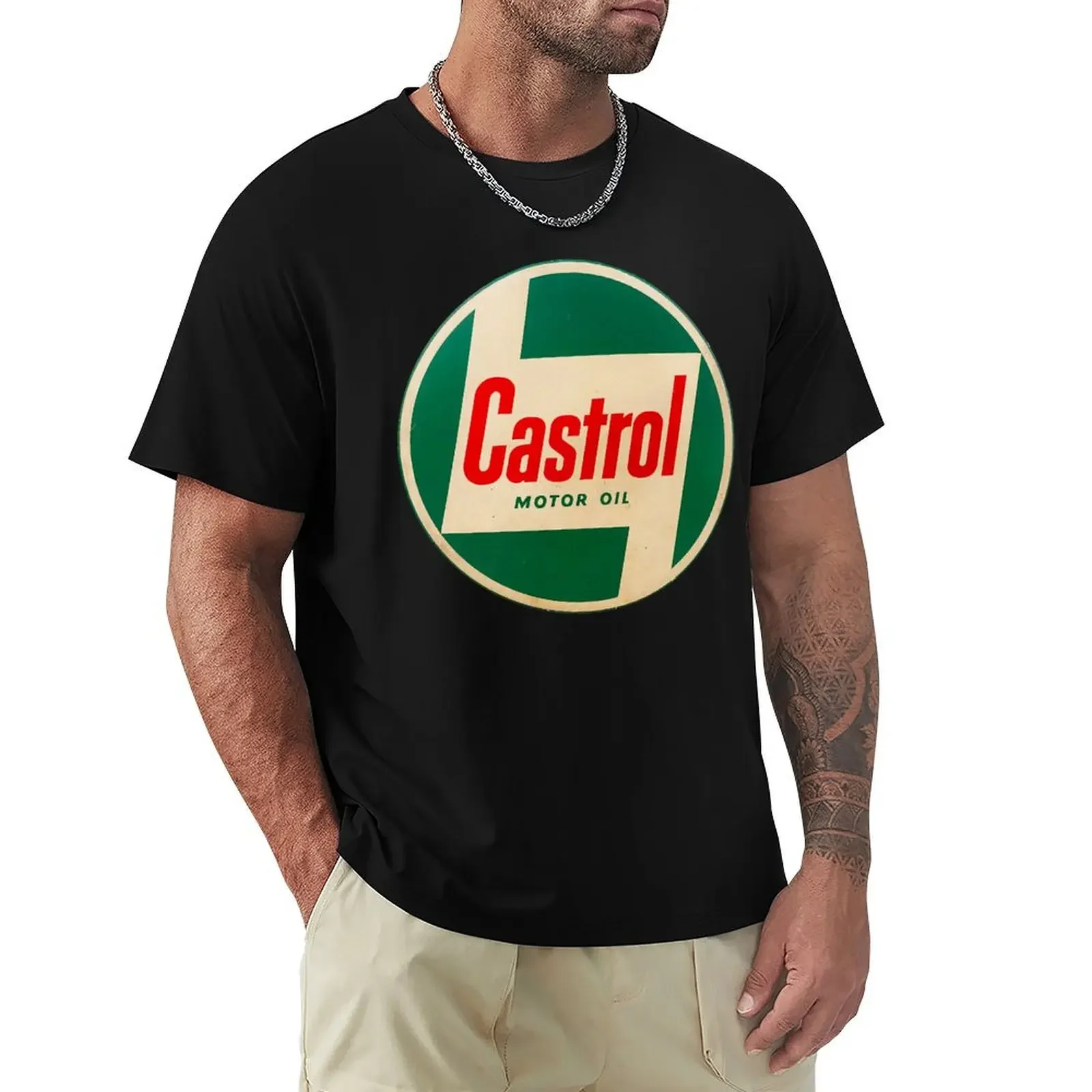 logo Castrol T-Shirt essential t shirt man t shirt anime man clothes fruit of the loom mens t shirts