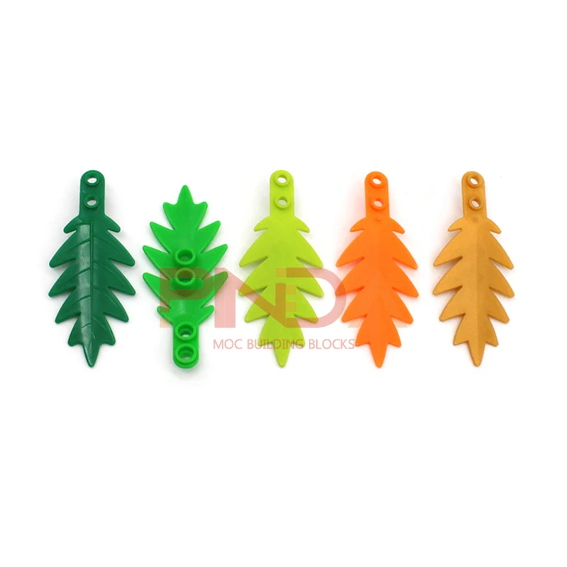 20pcs Moc Garden DIY 6148 Plant Tree Palm Leaf Small 8x3 Enlighten Building Blocks Bricks Compatible with Assembles Particles