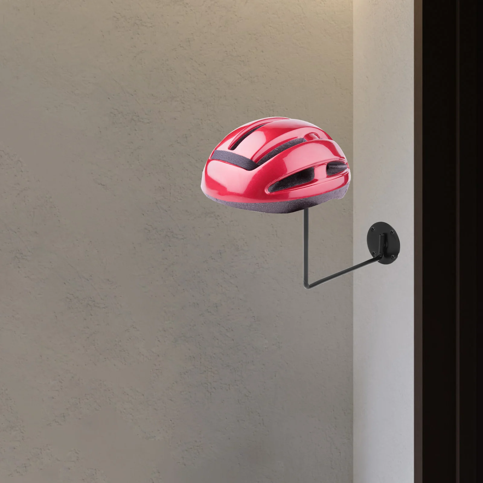 

Wall Mountable Rack for Balls Helmets Durable Iron Smooth Surface Anti Rust Strong Capacity Basketball Storage Motorcycle Hat
