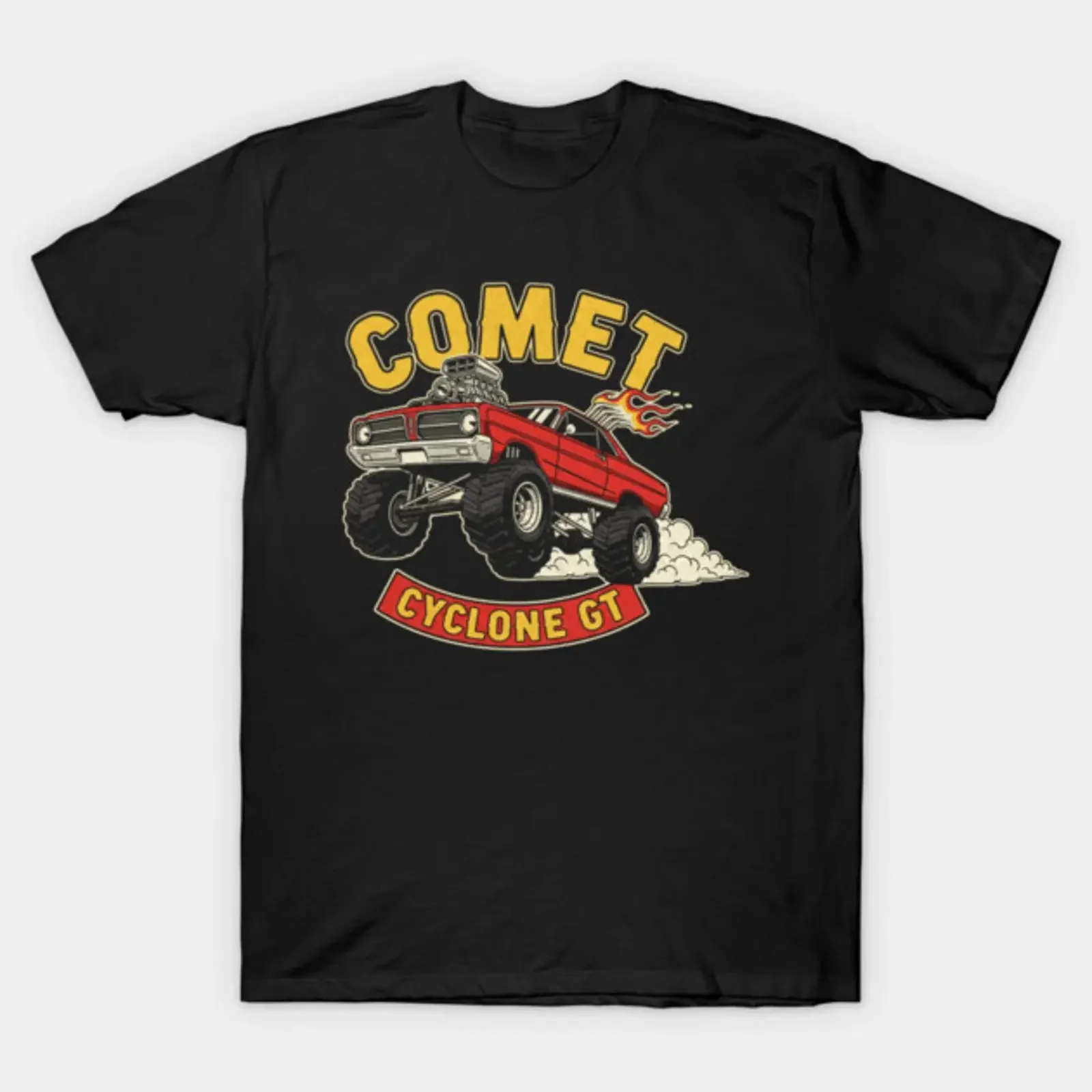 Comet Cyclone GT 1968 T Shirt vintage Washed Unisex Casual Stretched streetwear Soft Versatile graphic designer clothes