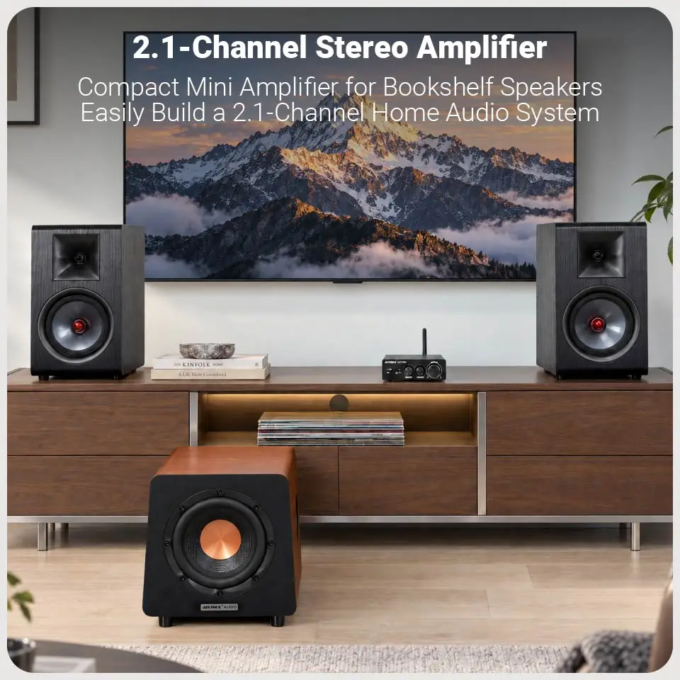 AIYIMA A07 PRO Bluetooth Verstärker TPA3255 QCC304X Stereo 2,0 Kanal 300Wx2 Power Digital Verstärker RCA APT-X Home Sound AMP – Detail 7