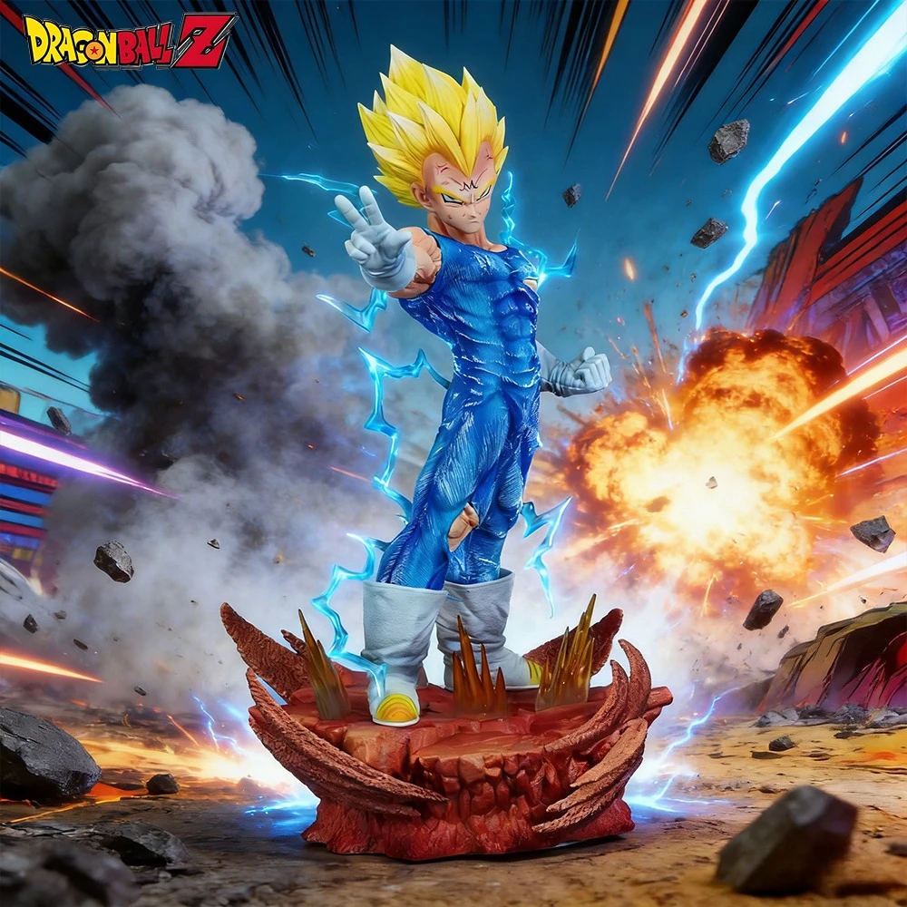 

1PC 31.5cm/12.4in Anime Figure Majin Vegeta Action Figures Pvc Statue Desktop Ornamen Collection Model Toys Gifts