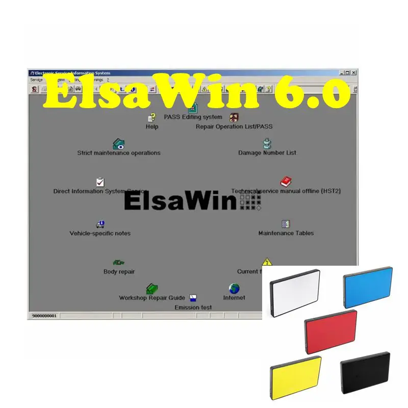 2024 Hot Sale Auto Repair Software ElsaWin 6.0 Latest 80gb Hdd Hard Disk Newest For V-W  For Audi Elsa Win 6.0 Auto Database