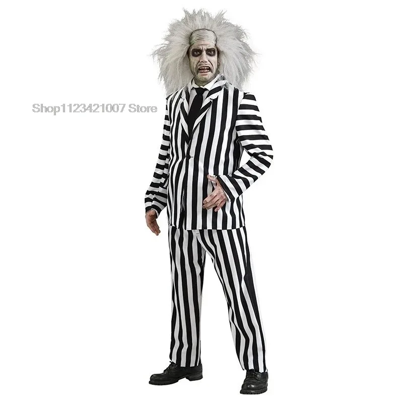 المتفجرة هاديس ماستر بيتل عصير بيتل عصير 2 الكبار أبيض وأسود نمط لعب الأدوار زي حفلة الهالوين النساء الرجال