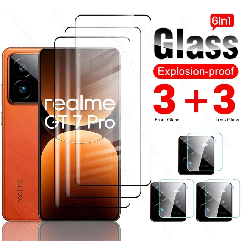 RealmeGT7Pro 5G 6 In 1 Camera Lens Screen Protector Cover for Realme GT 7 Pro 5G Protective Glass on Realmi GT7Pro GT7 Pro 7Pro