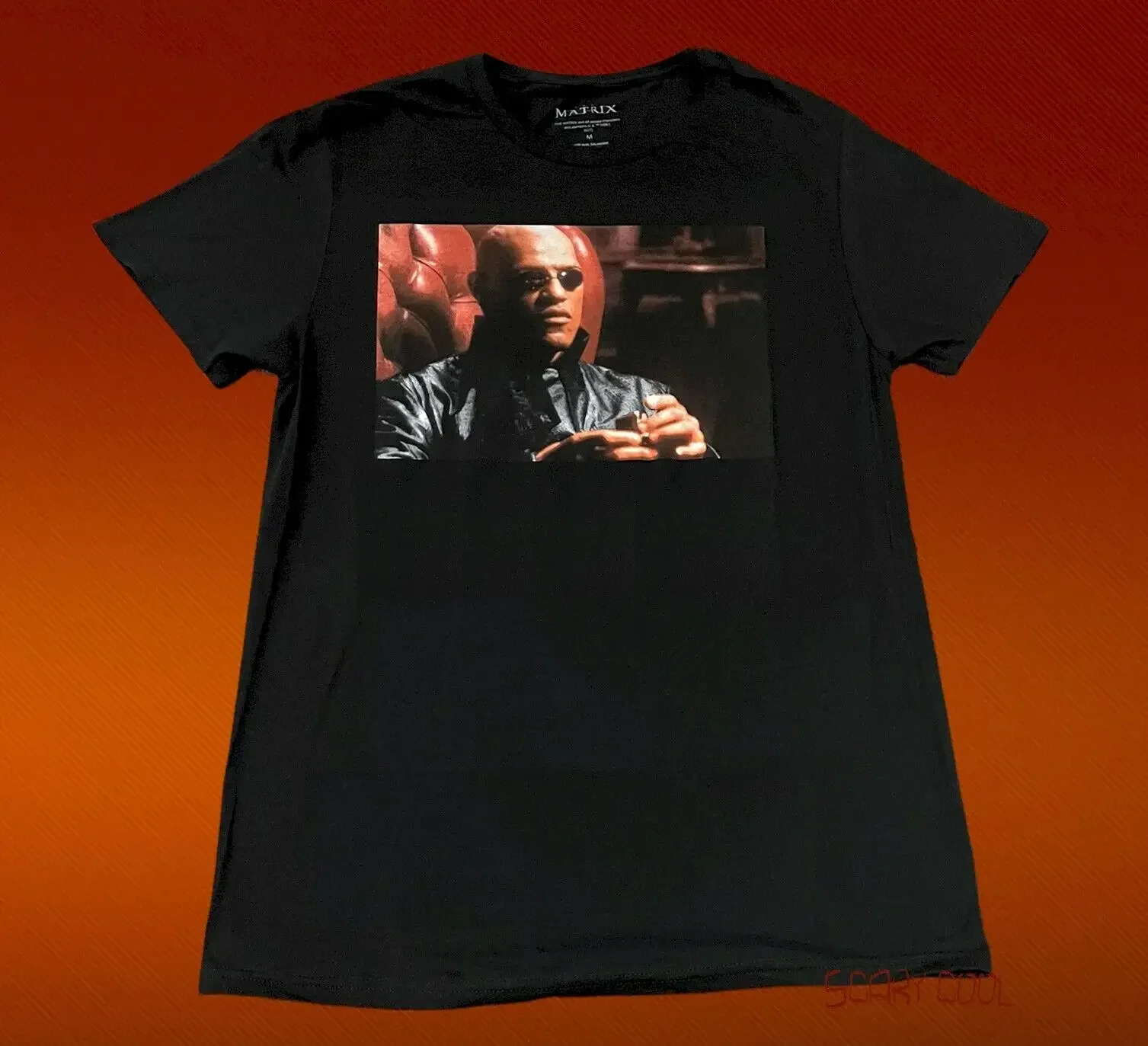 New The Matrix Morpheus Movie Poster 1999 Black Mens Vintage T-Shirt