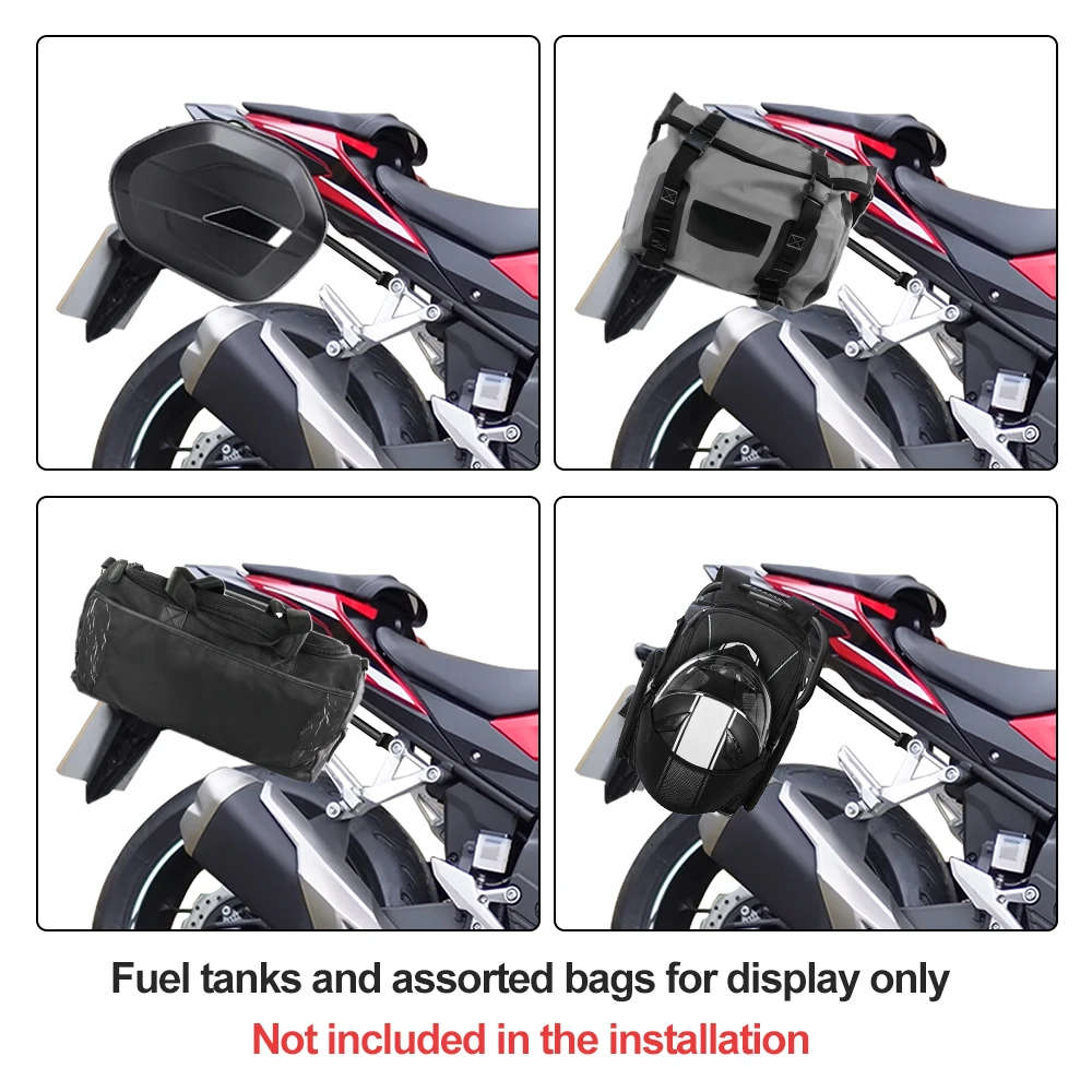 رفوف الأمتعة الجانبية للدراجات النارية لهوندا CB500F CBR500R 2019-2024 CB500 الدبور 2024-2025 السرج دعم القضبان جبل بين قوسين #4