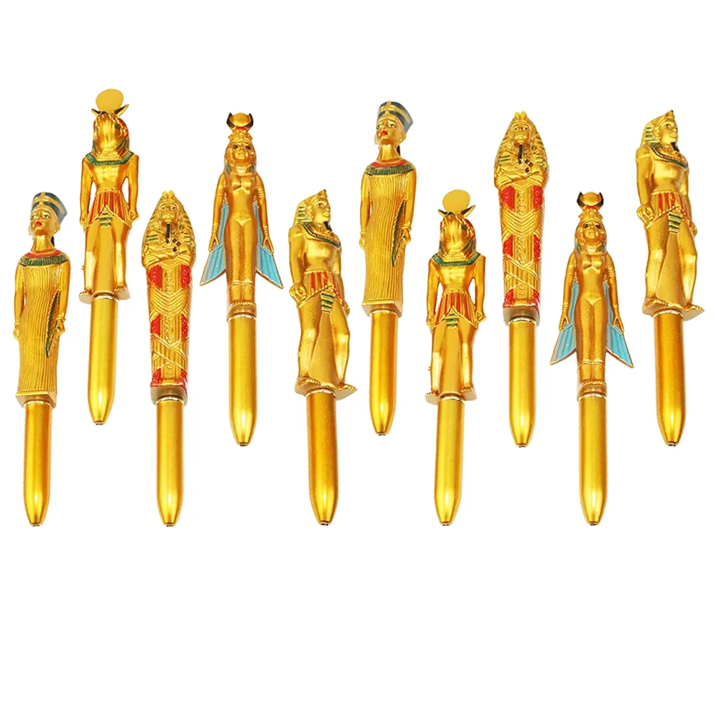 10 Pcs Pharaoh Ballpoint Pen Creative Pens Office Interesting Students Supplies Stationery Come