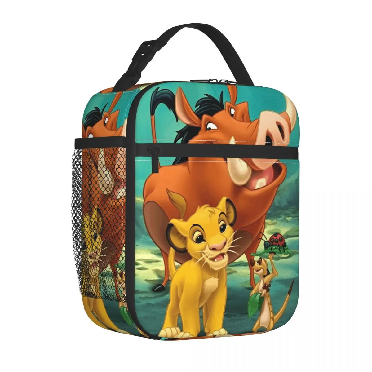 

Изолированная сумка для обеда Lion King Сумка-холодильник Контейнер для обеда, африканские животные, герметичная сумка-тоут, ланч-бокс, сумки для хранения еды, школьные путешествия
