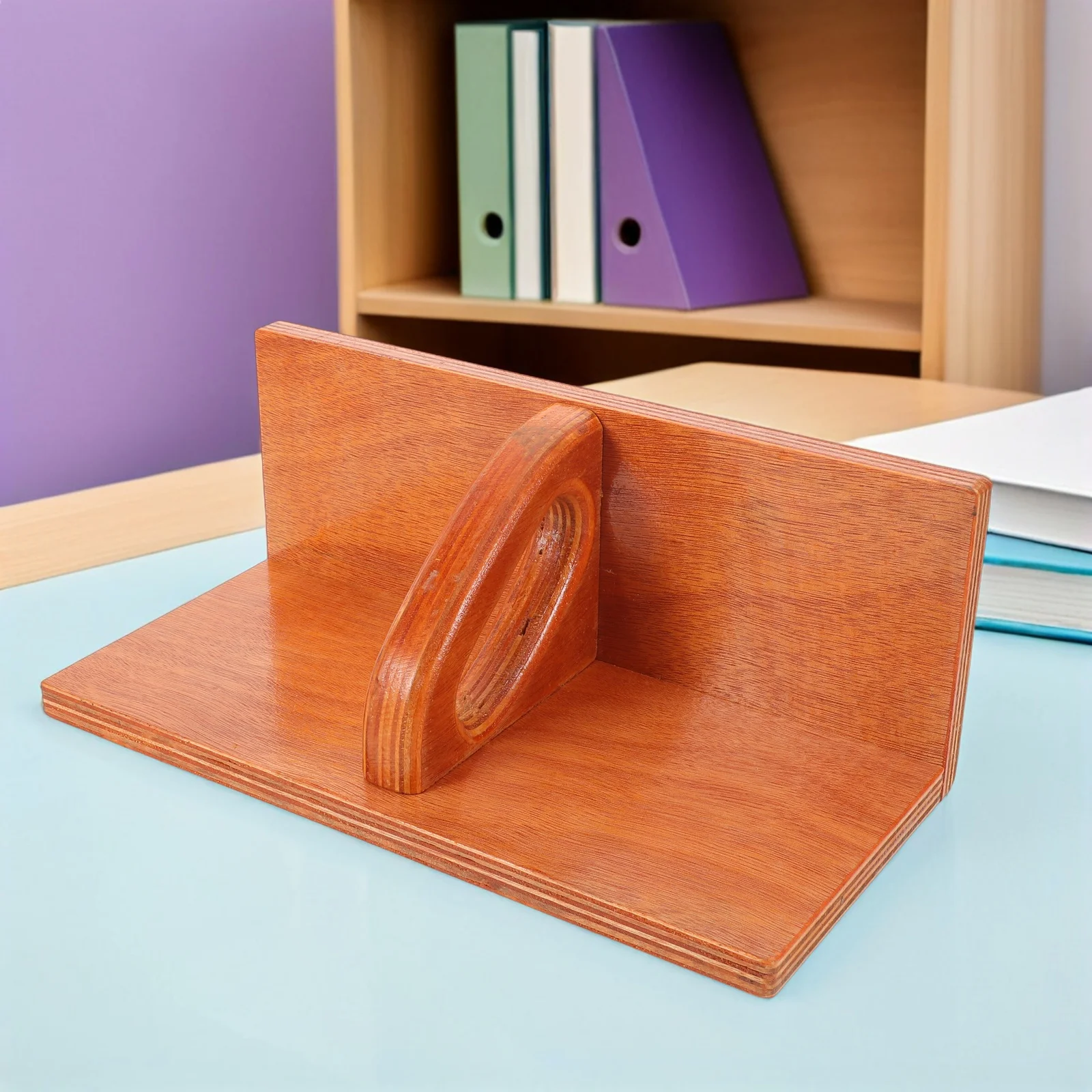 Wooden Paper Cutter Push Block Precision Straight Edge Trimmer For Craft Scrapbooking Office Rotary Cutting Tool Board