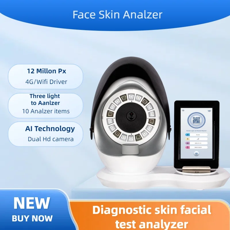 

2025 New AI Skin Analyzer 3D Digital Facial Analysis Magic Mirror Intelligent Image Detector - Personal Beauty Assessment Tool