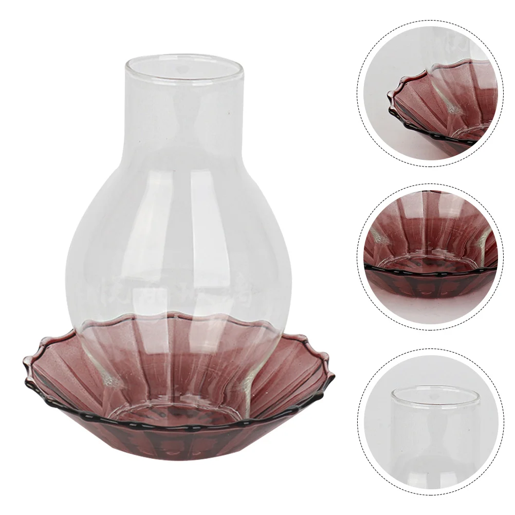 1 ensemble de chandeliers en verre de Style rétro coupe-vent, support à haute teneur en Borosilicate, décoratif pour la maison, Banquet de mariage