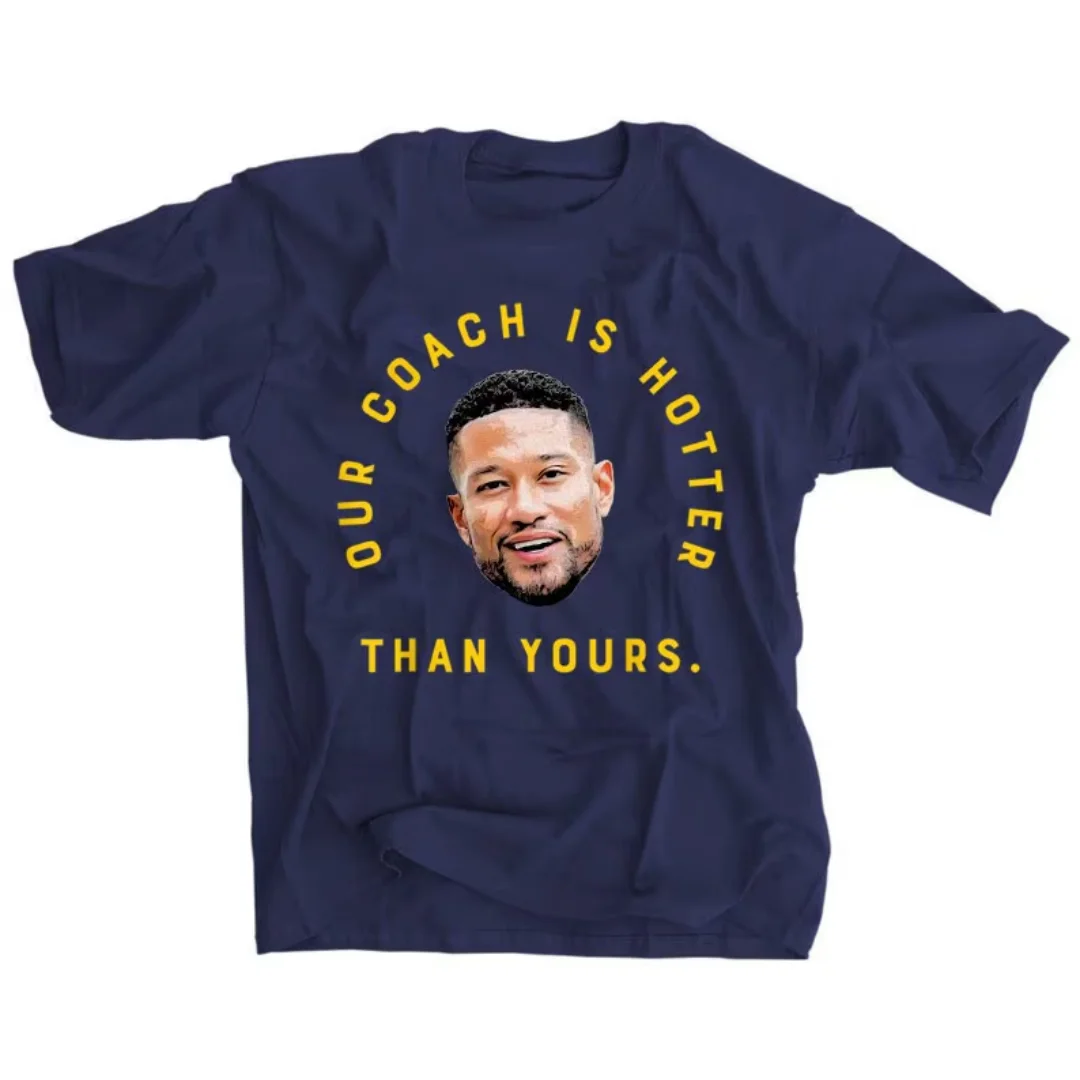 Marcus Freeman T-Shirt Notre Dame Football Fan Gift Our Coach Is Hotter than Yours Men's T-Shirt Kid's Clothing Tee Y2k Woman ﻿