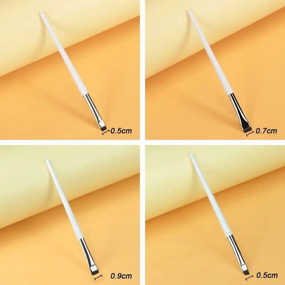 Pincel de cosméticos beleza compõem ferramenta forro sobrancelha escova angular fino delineador escovas plana sobrancelha escova lâmina pincéis de maquiagem