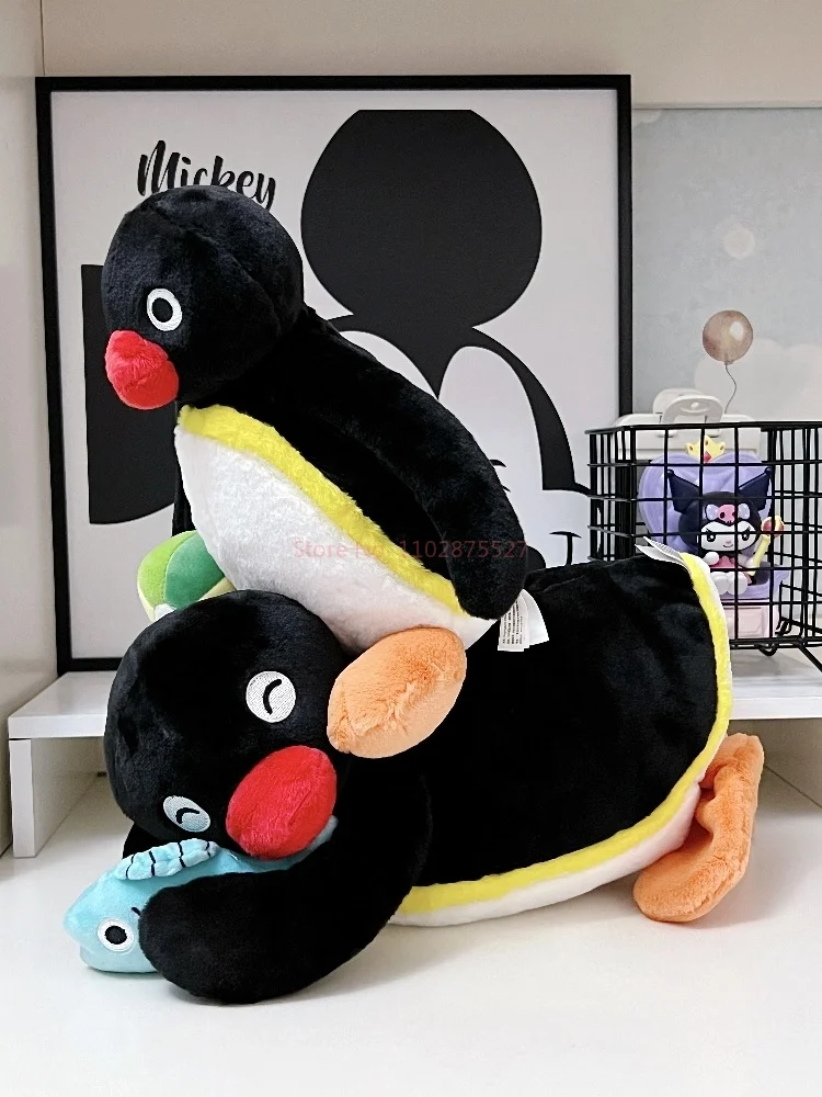 Genuine Pingu Cute Little Penguin Birthday Cake Gift Stuffed Toy Sleeping Plush Doll Anime Peripheral Creative Birthday Gift