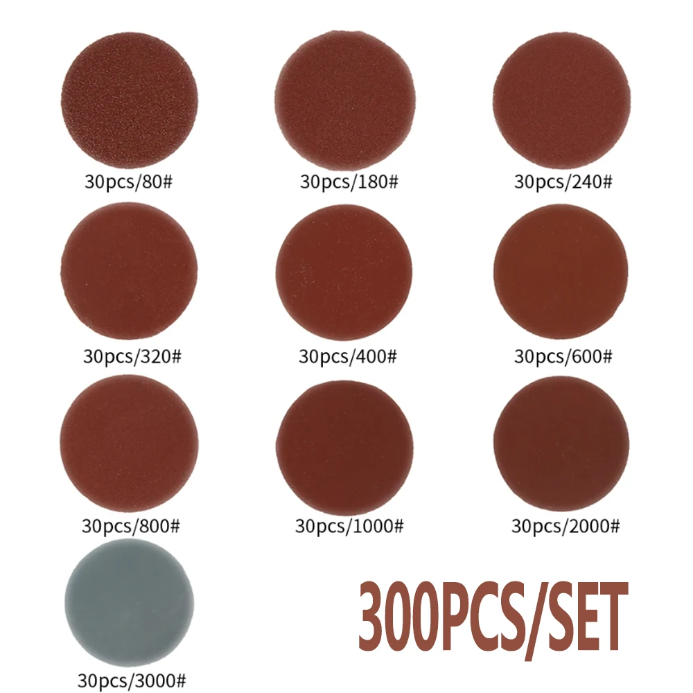 2Inch 50mm Sanding Discs Pads Set 60-3000 Grit Abrasive Polishing Pad Kit Dremel Rotary Tool Sandpapers Accessories for Metal