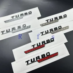 1pairTurbo-ELECTRIFIED ABS Car Emblem Stickers for A B C E G W S Class GL Nameplate Emblem Accessories