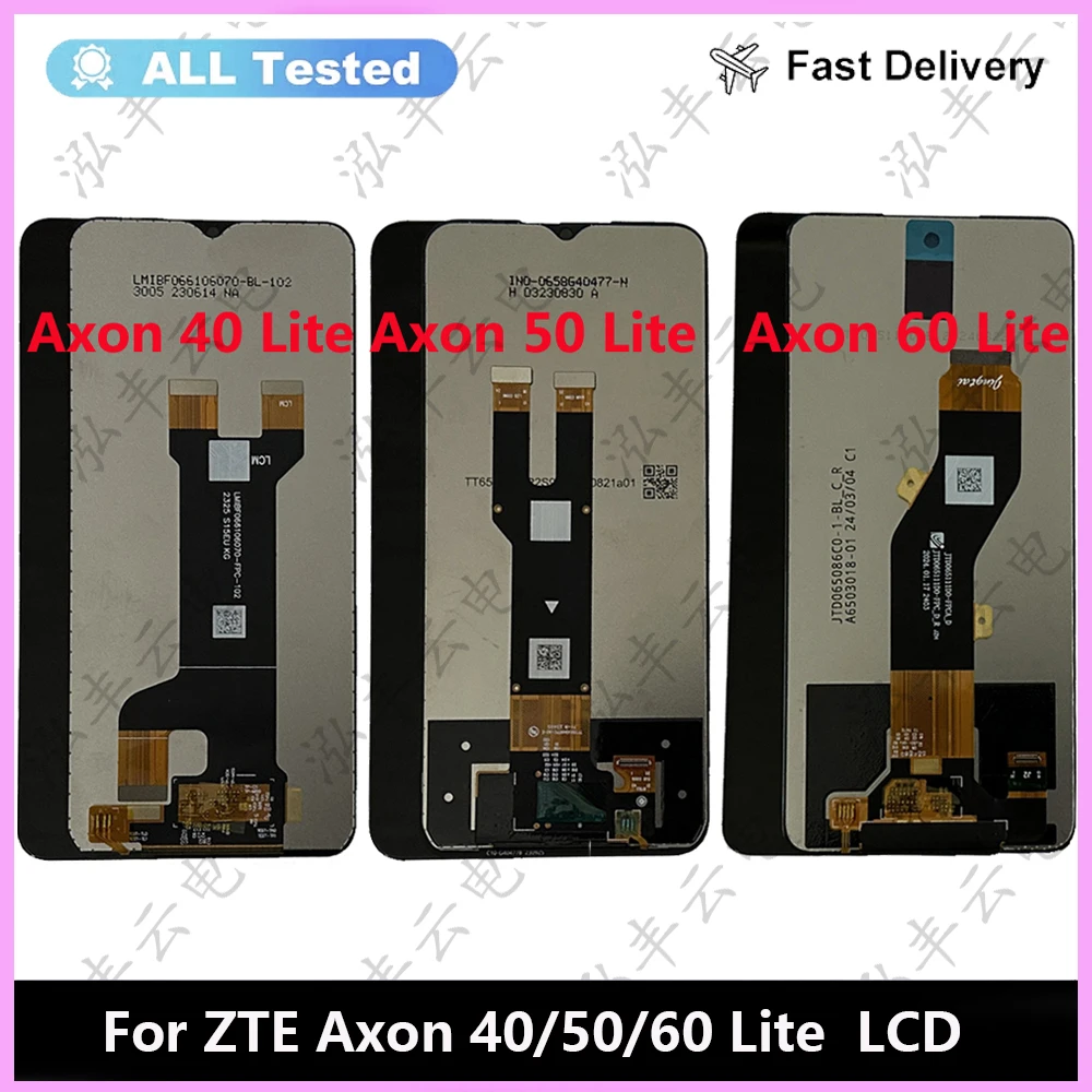 Original Tested LCD For ZTE Axon 40 50 60 Lite LCD DIsplay Screen Digitizer Assembly For ZTE Axon40 Axon 50 Axon 60 Lite LCD