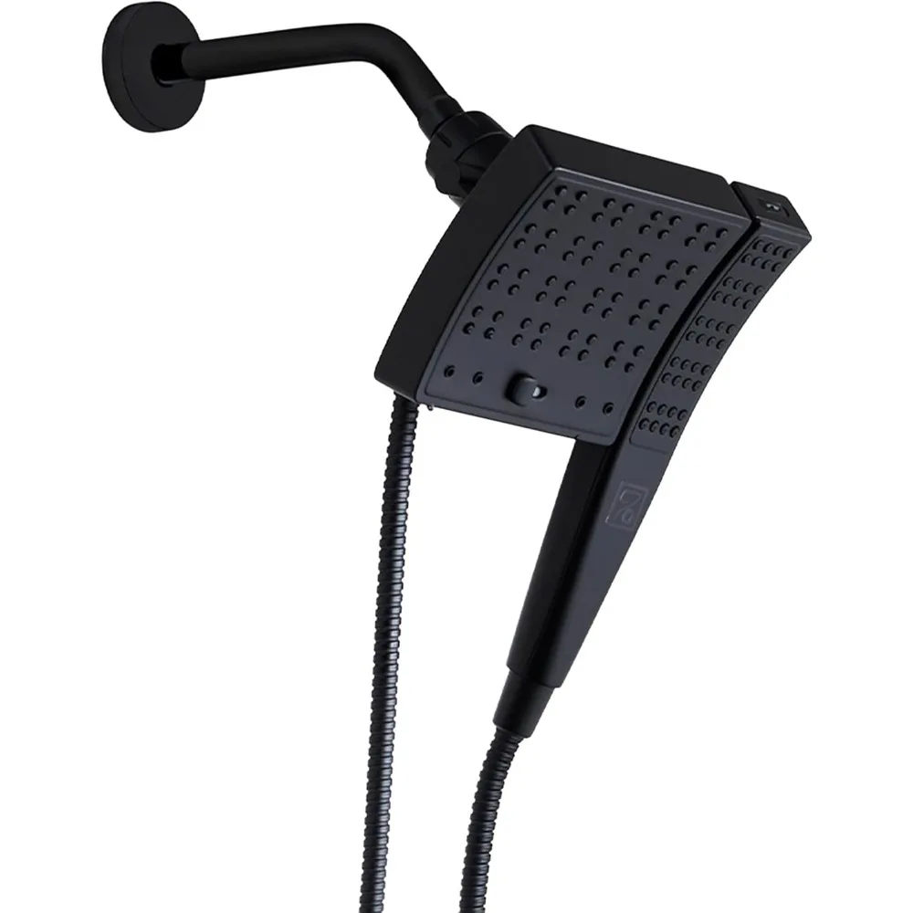 

70-3 Dual Function Shower Set with Fixed and Handheld Heads in Matte Black Finish
