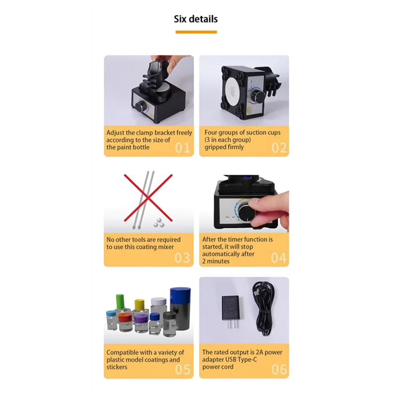 ABFY-Mini Benchtop Mixing Machine Electric Paint Stirrer Electric Paint Stirrer Speed Ajustable