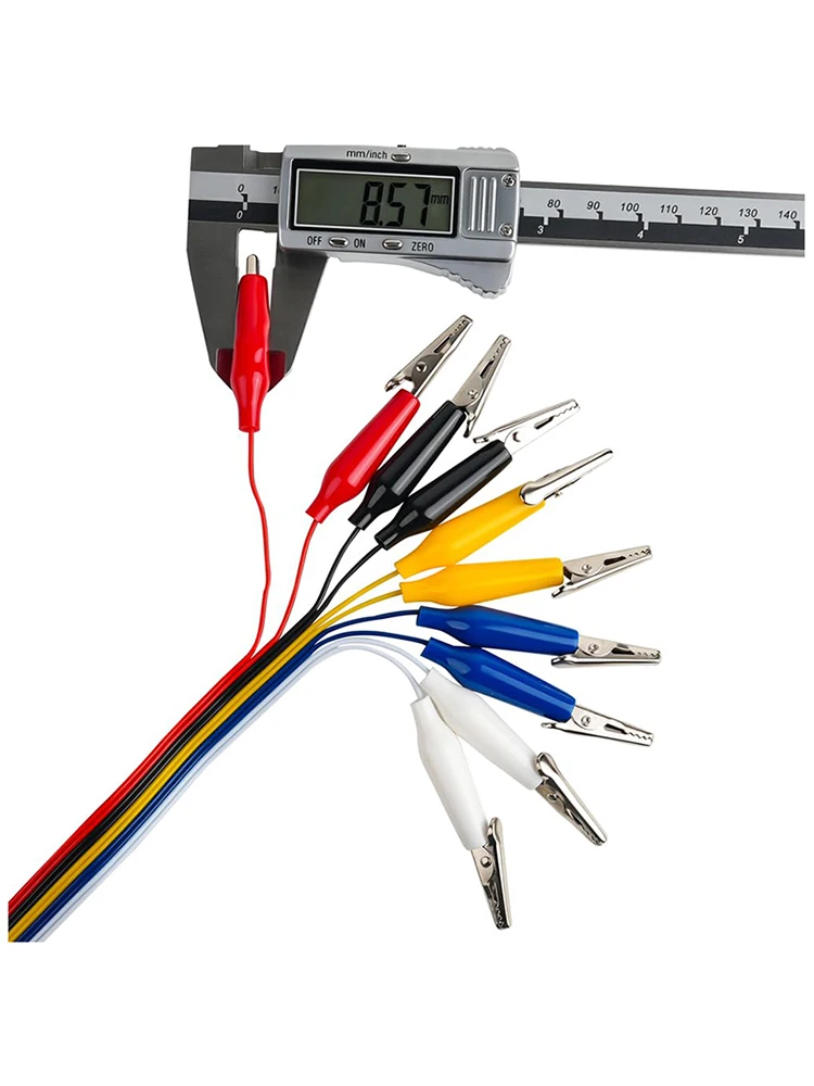 Pince crocodile à 10 broches vers planche à pain, câble Dupont, câble de Test mâle femelle de 20cm pour bande LED Arduino Microbit Nano