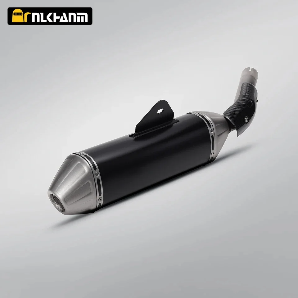 

STLF Yama T700 Tenere700 Original Exhaust System with Modified Iron and Steel Tail Pipe Carbon Cover AK Muffler