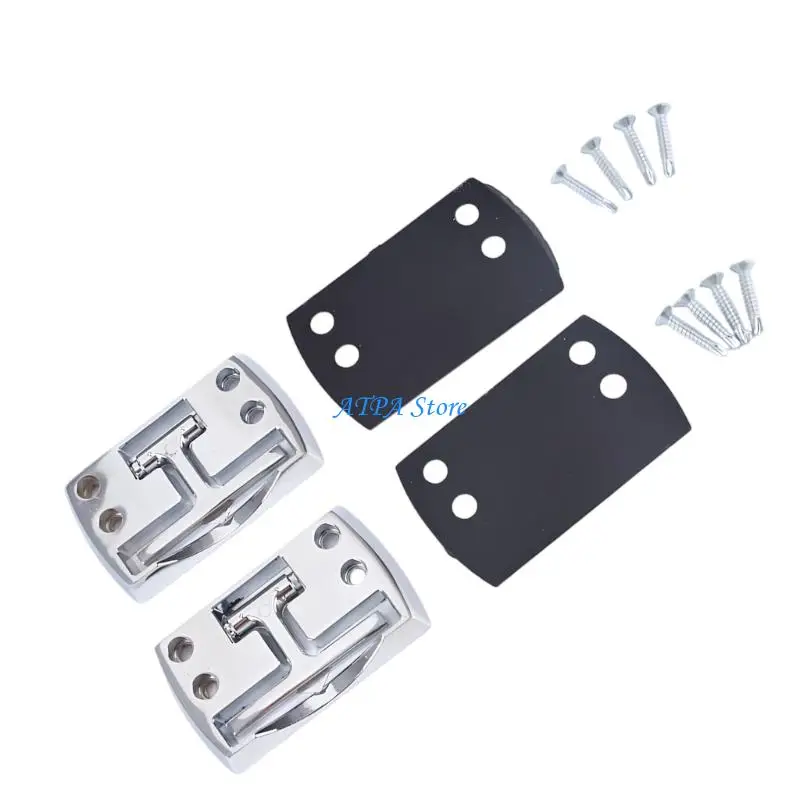 U13C 2Pcs Compacts Folding Tow Hooks Industrial Strength Design for Easy Storage Use in Multiple Vehicle Types