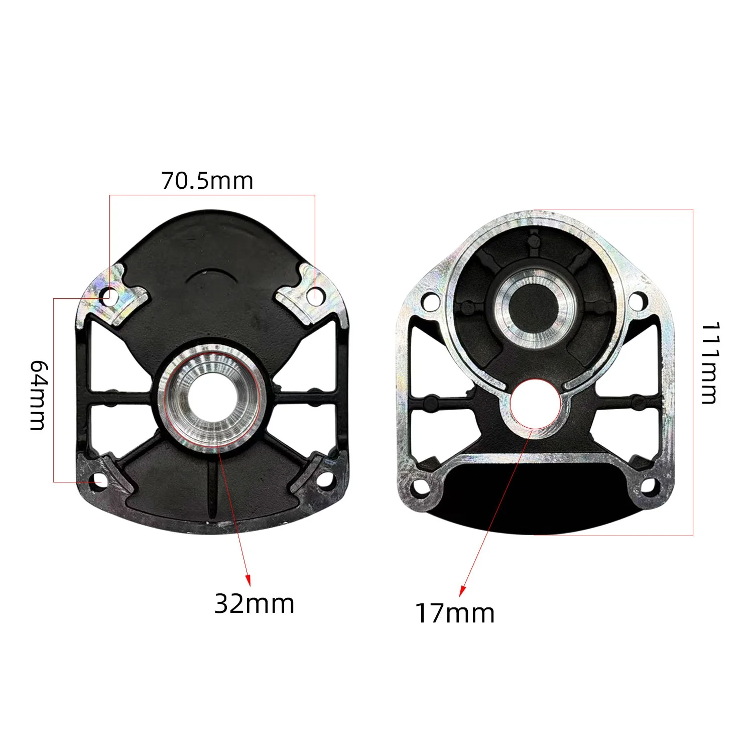 

Сменная средняя крышка для электрического отбойного молотка 0810, совместимая деталь из алюминия и пластика, аксессуары для электроинструментов