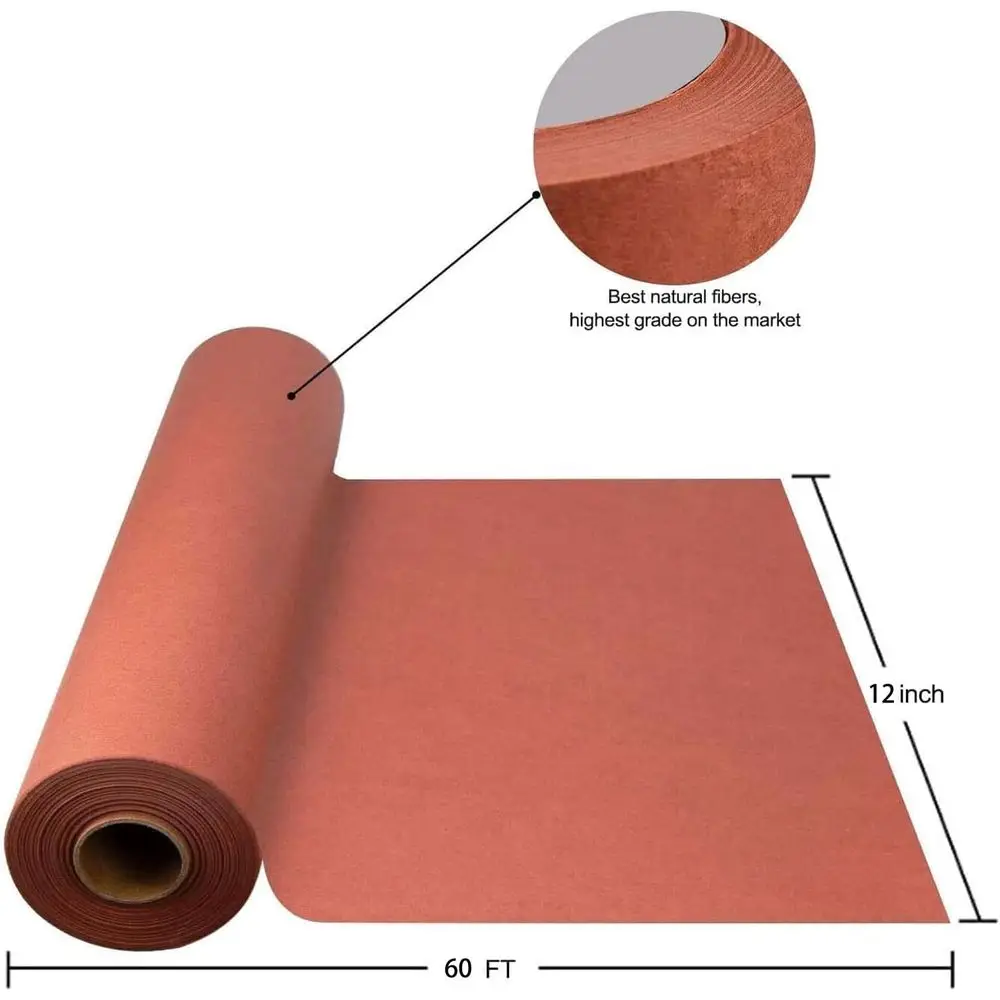 12 Inch x 60 Foot Unwaxed Bleached Butcher Paper Roll for Meat Smoking, BBQ, and Table Use
