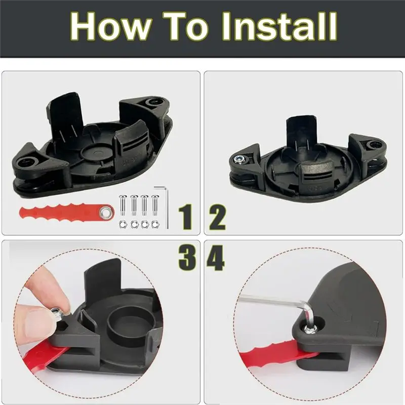 ABVC Replacement Trimmer Head,Weeding Wacker Blade For Hyper Tough 20V Max String Trimmer HT-19-401-003-06