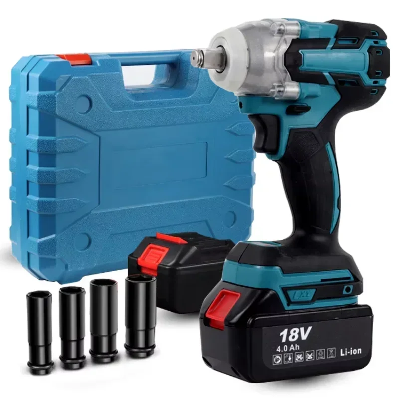 

Electric Impact Wrench Brushless Cordless Electric Wrench 1/2 inch Compatible Makita 18V Battery Screwdriver Power Tools