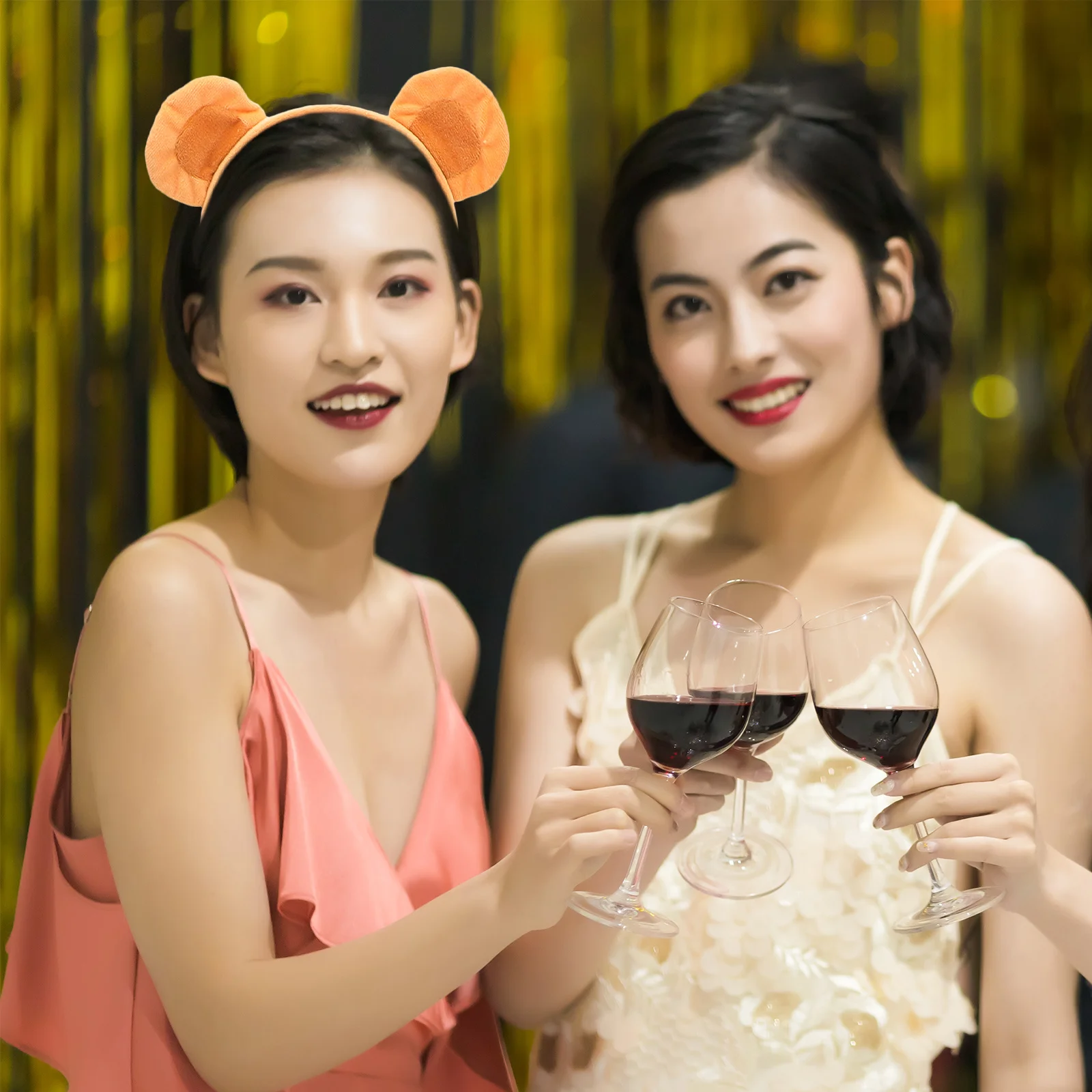 원숭이 귀 머리띠 꼬리 세트 튜튜 스커트 보타이 코스튬 액세서리 어린이 소녀 원숭이 코스프레 할로윈 크리스마스 파티용