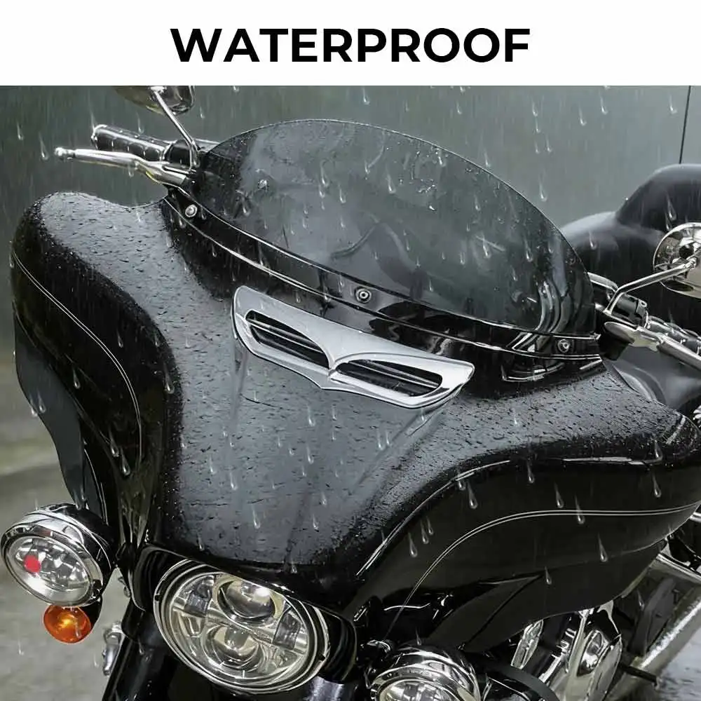 Motorcycle 1PCS Fairing Vent Trim ABS Chrome Accessories Fit For Harley Touring Electra Glide Ultra Classic FLHTCU 2014–2019