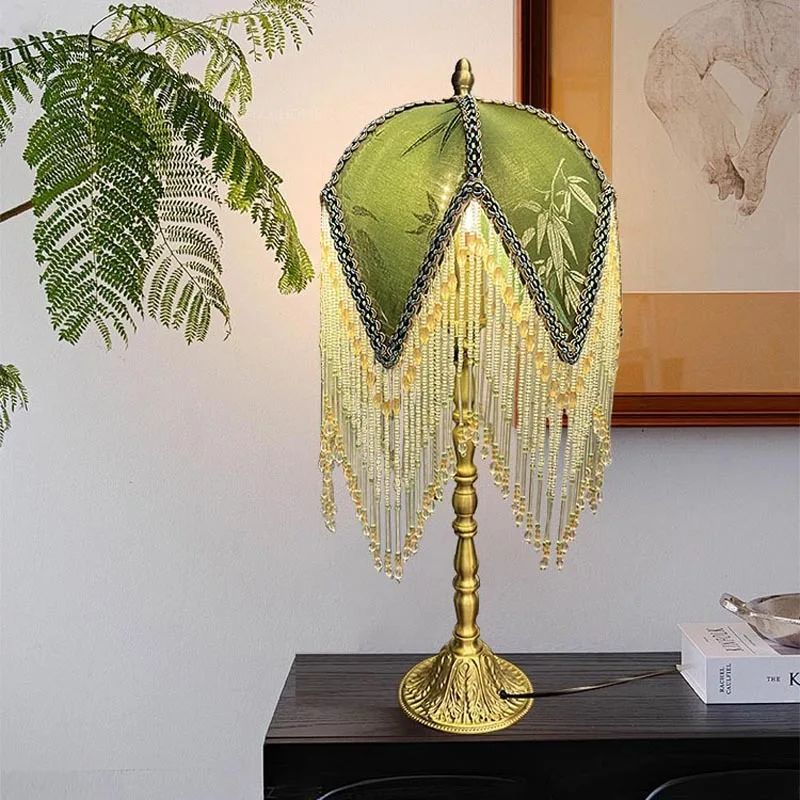 Old Shanghai Retro B & B Country Brass Bedroom Living Room Ambience Desk Lamp Bedside Lamp