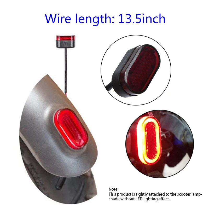 Electric Scooter Taillights Led Rear Fender Lampshade Brake Rear Lamp Shade For Xiaomi Mijiam365 Scooter Skateboard