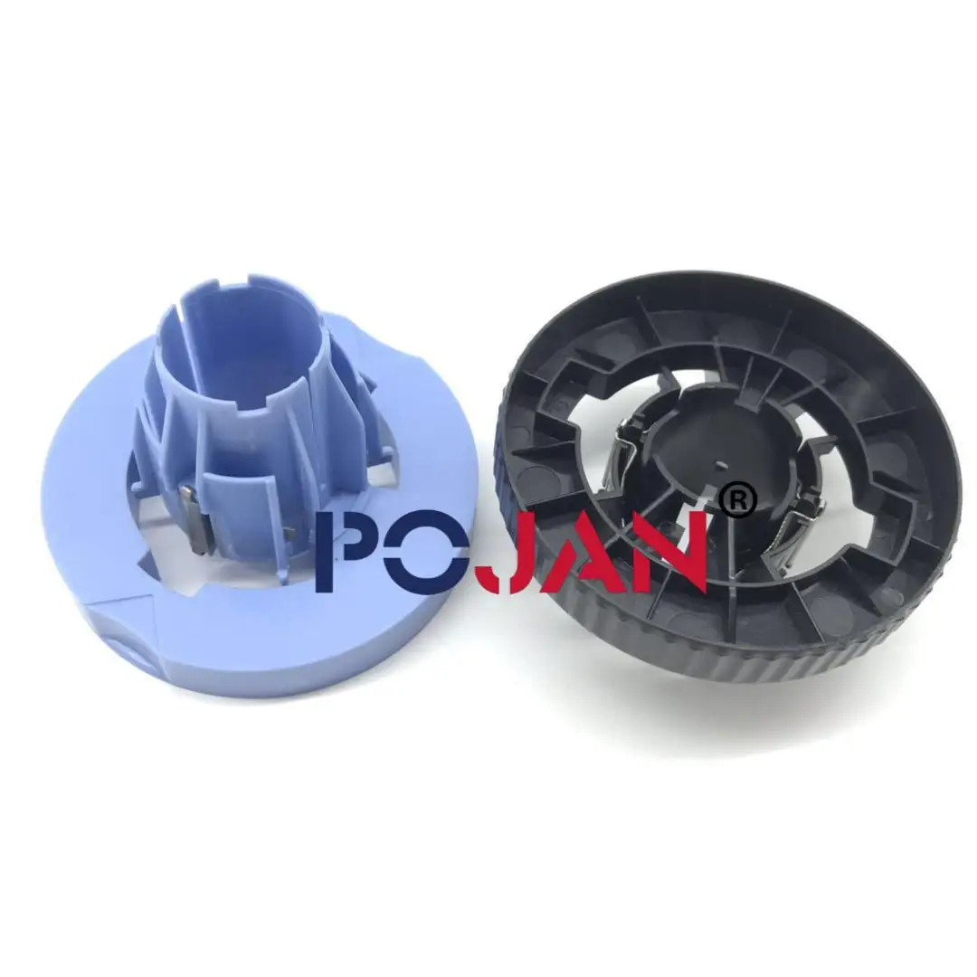 POJAN CQ893-67009 END Cap Spindle Hub Black + Blue Compatible with Designjet T120 T520 T730 T830 CQ891A CQ893A Plotter Parts