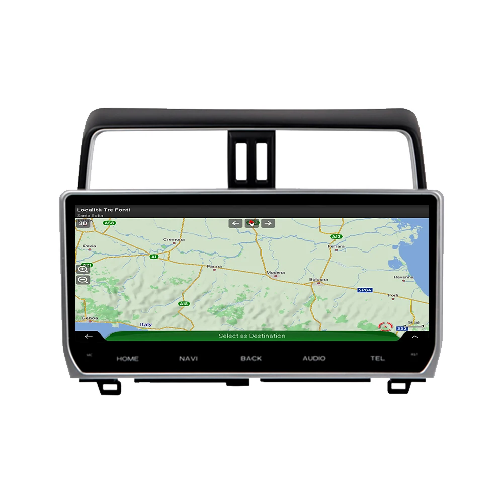 12,3 "2 Din Android Für Toyota Land Cruiser Prado 150 2018-2023 Auto Radio Multimedia DVD Player navigation GPS Carplay Kopf Einheit