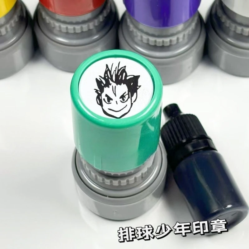 New Haikyu Kozume Kenma Oikawa Tooru Hinata Shoyo Seal High Color Value Creative Cartoon Printing Oil DIY Decorative Hand Book - view 2
