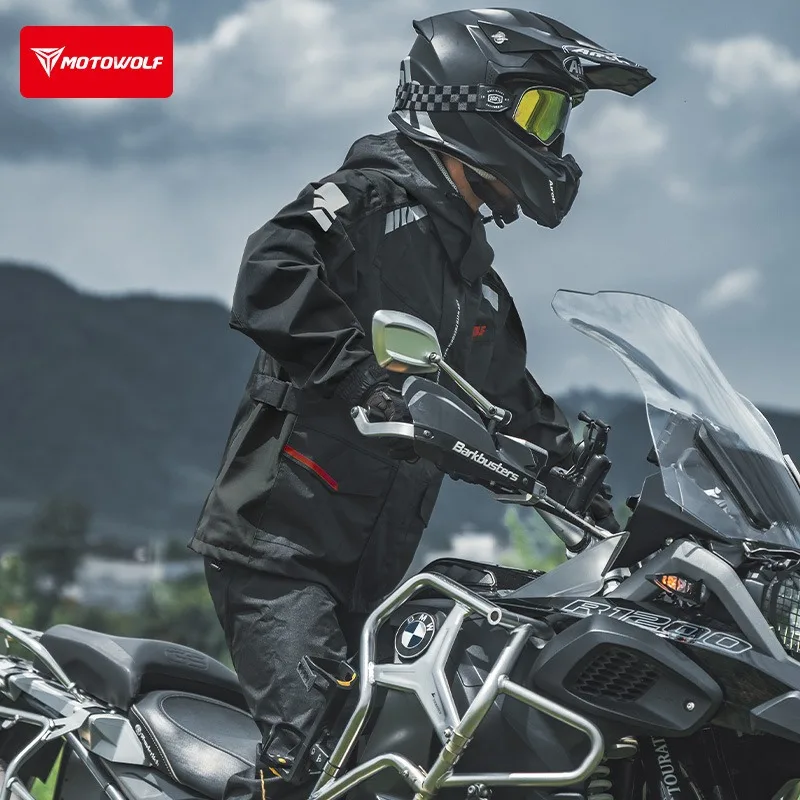 

Lightweight Breathable Motorcycle Raincoat Riding Suit Waterproof Split Jacket Outdoor Rain Gear for Off-road Bikers