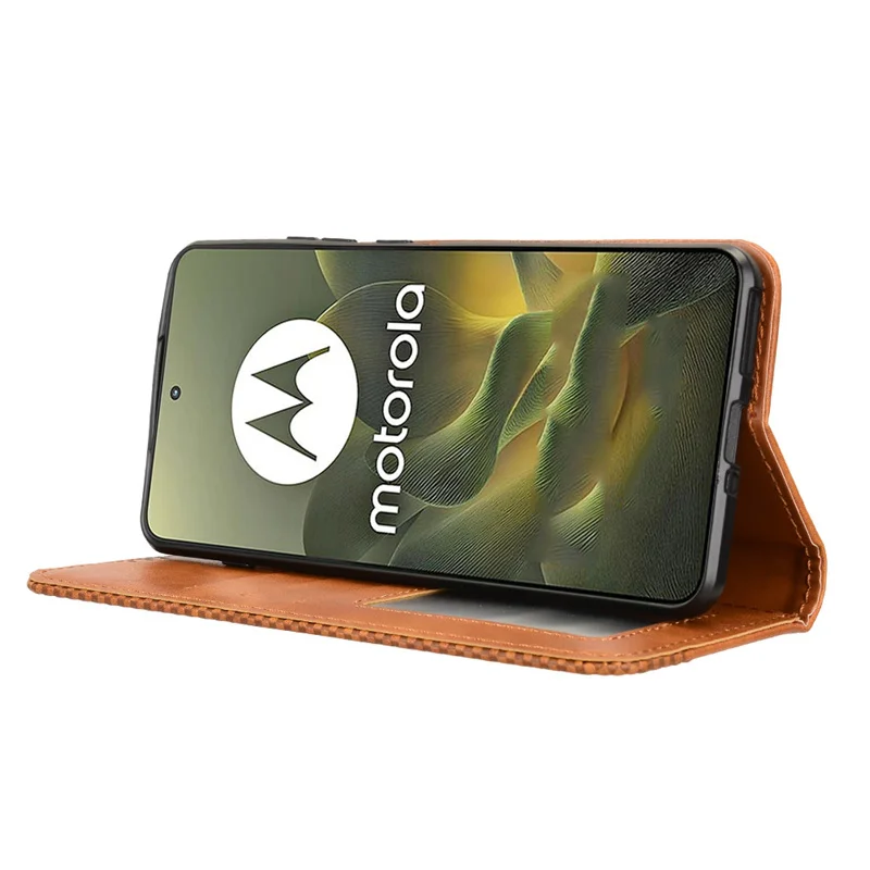 محفظة مع فتحة للبطاقات إطار صور حامل مغناطيسي حافظة جلدية قابلة للطي لهاتف موتورولا إيدج 70 موتو X70 Air 5G غطاء هاتف مضاد للسقوط #4