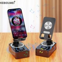 Cell Phone Holder Stand With Bluetooth Speaker Adjustable Desktop Live Lazy Tablet Bracket Support Portable Wireless Speaker