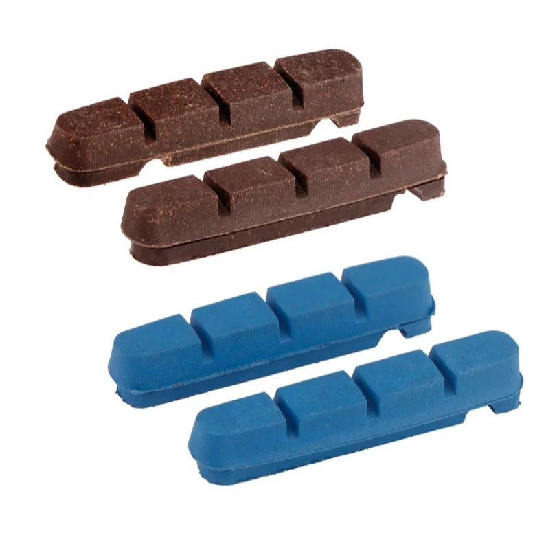 Deemount Carbon Rim Brake Pads Cork Compound Road Bike Caliper Braking Inserts for Carbon Wheel Low Rim Wear All Weather Use