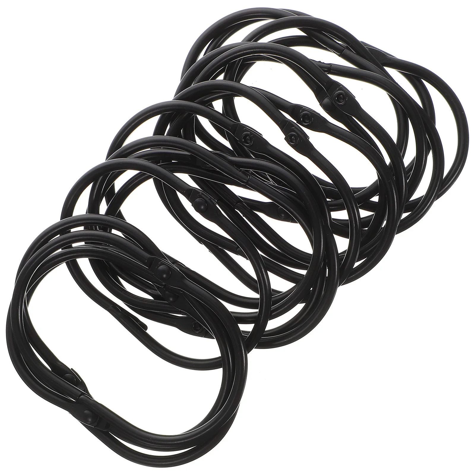 

30Pcs Shower Curtain Hooks Metal Smooth Safe Excellent for Different Home Decoration Styles Shower Curtain Rings